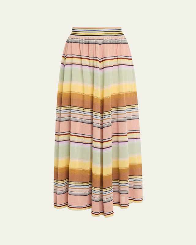 Coco Stripe Circle Skirt